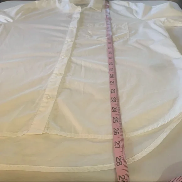 Madewell White Button Down Long Sleeve Top Womens Size Small - Picture 8 of 11